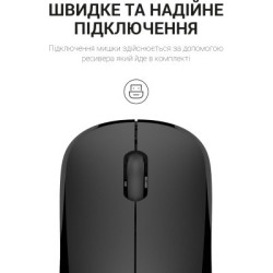 Мишка OfficePro M183 Wireless Black (M183)