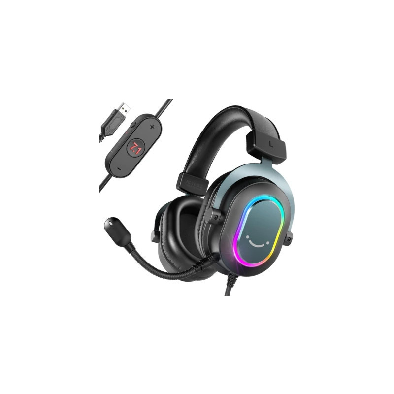 Навушники Fifine H6 RGB 7.1 Black (H6)