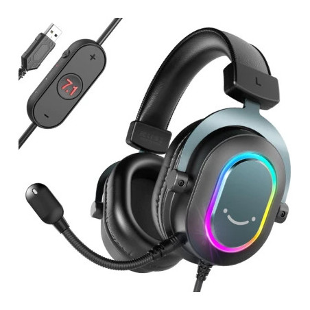 Навушники Fifine H6 RGB 7.1 Black (H6)