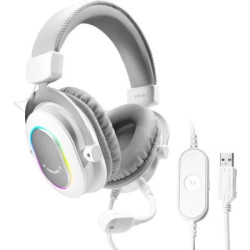 Навушники Fifine H6 RGB 7.1 White (H6W)