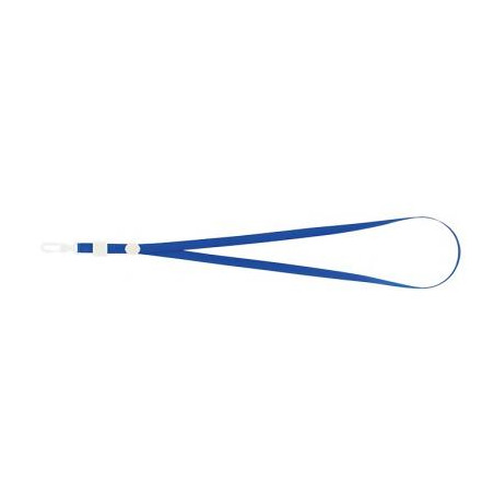Шнурок для бейджа Buromax 460х10 мм Blue, карабин (BM.5425-02)