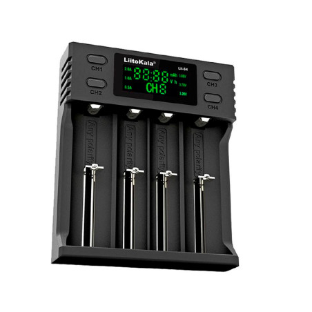 Зарядний пристрій для акумуляторів Liitokala 4 Slots, LCD дисплей, Li-ion/Ni-MH/Ni-Cd/AA/ААA/AAAA/С (Lii-S4)