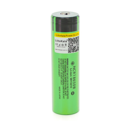 Акумулятор 18650 3400mAh (3200-3400mah), 3.7V (2.75-4.2V), green, OEM Liitokala (Lii-34B-JT)