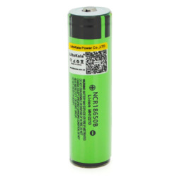Акумулятор 18650 3400mAh (3200-3400mah), 3.7V (2.75-4.2V), green, OEM Liitokala (Lii-34B-PCB)