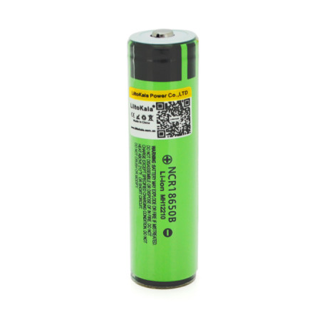Акумулятор 18650 3400mAh (3200-3400mah), 3.7V (2.75-4.2V), green, OEM Liitokala (Lii-34B-PCB)