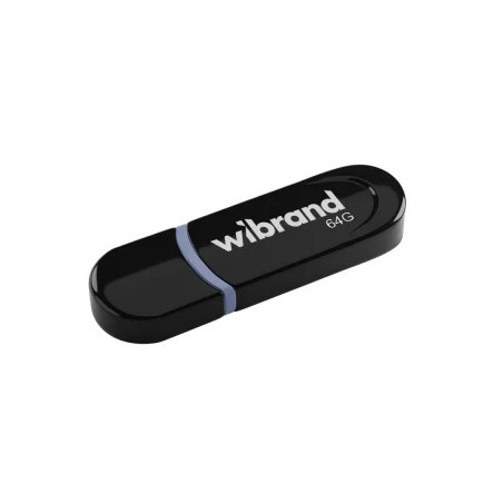 USB флеш накопичувач Wibrand 64GB Panther Black USB 2.0 (WI2.0/PA64P2B)