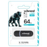 USB флеш накопичувач Wibrand 64GB Panther Black USB 2.0 (WI2.0/PA64P2B)