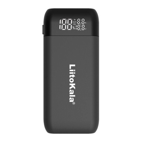Зарядний пристрій для акумуляторів Liitokala 2 Slots, w func. Powerbank/PD/QC, USB/Type-C, LED disp, 18650/21700 (Lii-MP2)