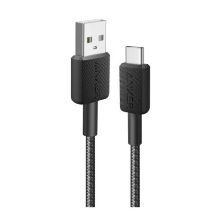 Дата кабель USB 2.0 AM to USB-C 0.9m 322 Black Anker (A81H5G11)