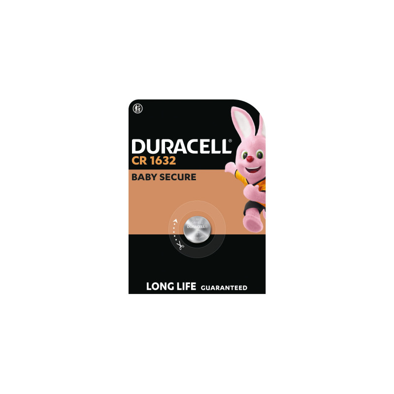 Батарейка CR 1632 спеціальна літієва типу таблетка 1632 3V, 1 шт. в упаковці Duracell (5011068)