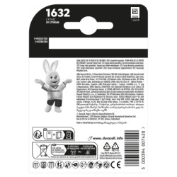 Батарейка CR 1632 спеціальна літієва типу таблетка 1632 3V, 1 шт. в упаковці Duracell (5011068)