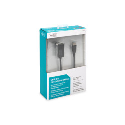 Дата кабель USB 3.0 AM/AF 5.0m Active Cable Digitus (DA-73104)