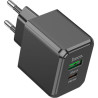 Зарядний пристрій HOCO CS14A Ocean 1xUSB-C PD20W + 1xUSB QC3.0 Black (6942007603898)