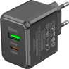 Зарядний пристрій HOCO CS14A Ocean 1xUSB-C PD20W + 1xUSB QC3.0 Black (6942007603898)