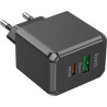 Зарядний пристрій HOCO CS14A Ocean 1xUSB-C PD20W + 1xUSB QC3.0 Black (6942007603898)