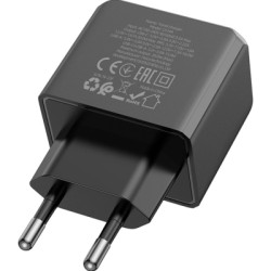 Зарядний пристрій HOCO CS14A Ocean 1xUSB-C PD20W + 1xUSB QC3.0 Black (6942007603898)