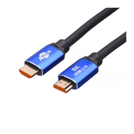 Кабель мультимедійний HDMI M to HDMI M 10.0m V2.1 48Gbps 8K60Hz/4K120Hz Atcom (88810)