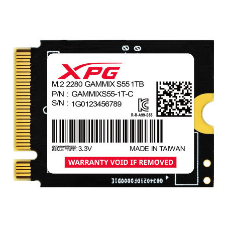 Накопичувач SSD M.2 2230 1TB GAMMIX S55 ADATA (SGAMMIXS55-1T-C)