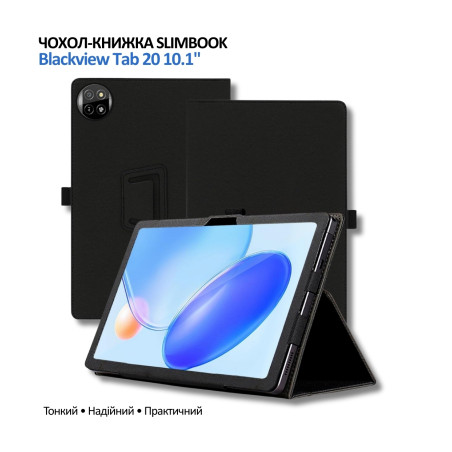 Чохол до планшета BeCover Slimbook Blackview Tab 20 10.1" Black (715121)