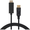 Кабель мультимедійний DisplayPort M to HDMI M 1.8m V1.4/V2.1 4K120/8K60 Vinga (VCPDP14HI211.8)