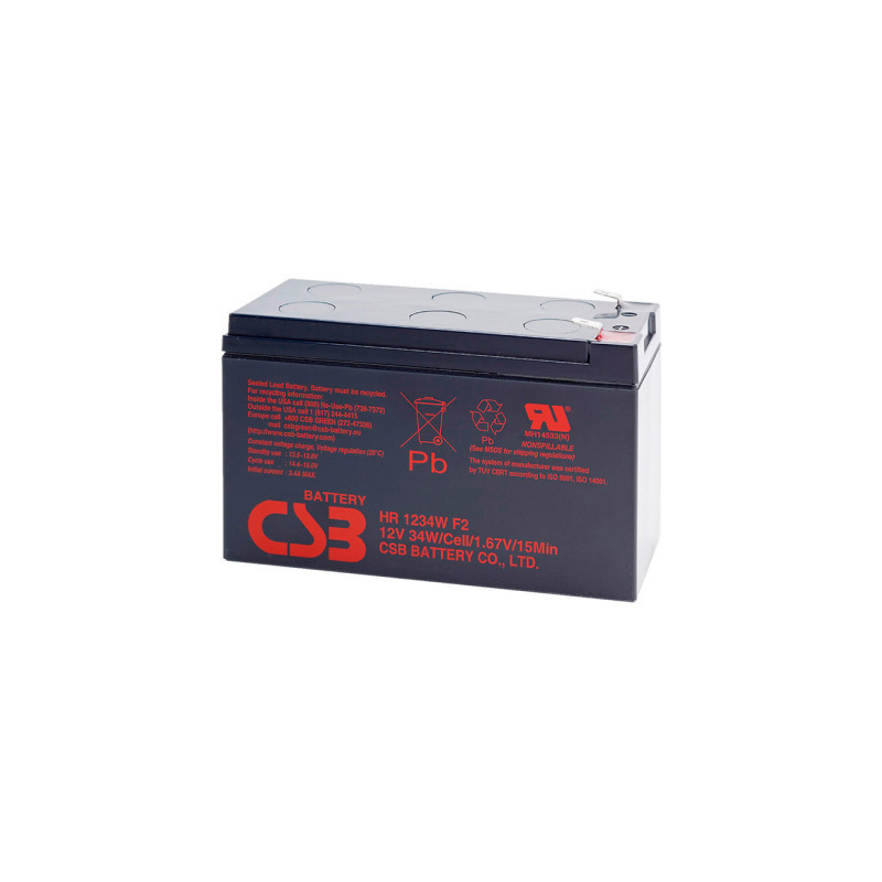 Батарея до ДБЖ 12В 9Аг CSB (HR1234WF2)