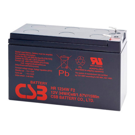 Батарея до ДБЖ 12В 9Аг CSB (HR1234WF2)