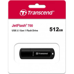 USB флеш накопичувач Transcend 512GB JetFlash 700 USB 3.1 (TS512GJF700)