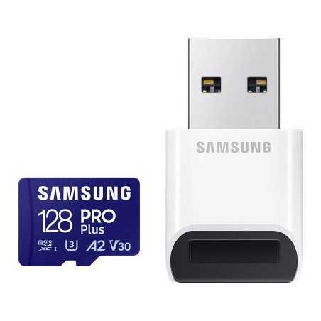 Карта пам'яті Samsung 128GB microSDXC calss 10 UHS-I V30 Pro Plus (MB-MD128SB/WW)