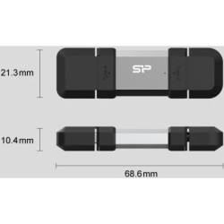 USB флеш накопичувач Silicon Power USB 64G SILICON POWER usb3.2+TypeC Mobile C51 (SP064GBUC3C51V1S)