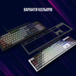 Клавіатура Lorgar Azar 514 RGB USB UA Black (LRG-GK514B-UA)