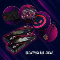 Клавіатура Lorgar Azar 514 RGB USB UA Black (LRG-GK514B-UA)