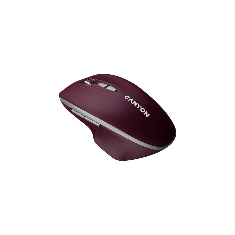 Мишка Canyon MW-21 Wireless Blue LED Burgundy (CNS-CMSW21BR)