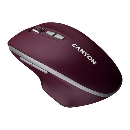 Мишка Canyon MW-21 Wireless Blue LED Burgundy (CNS-CMSW21BR)