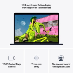 Ноутбук Apple MacBook Air 15 M5 A3448 Midnight (MDVN4UA/A)