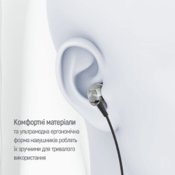 Навушники ColorWay Slim 3.5 mm Wired Earphone Blast 1 Black (CW-WD01BK)