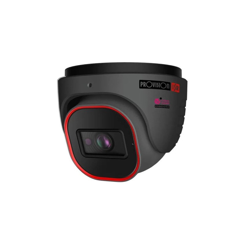 IP-відеокамера 4 Мп Provision-ISR DI-340IPEN-28-G-V4 (2.8 мм) з вбудованим мікрофоном і відеоаналітикою для системи відеонагляду