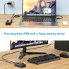 Концентратор Dynamode 5 ports USB3.0 to 4*USB3.0+2.4А Power Adapter 2.5A/12V (DM-UH-P405-G)