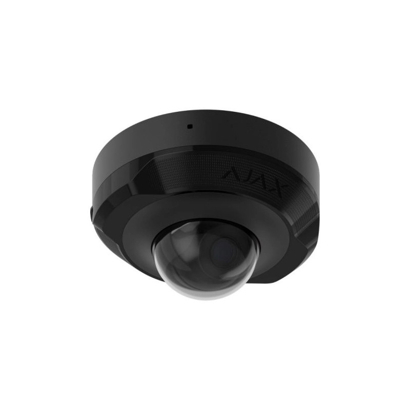 IP-відеокамера Ajax DomeCam Mini (5 Мп/4 мм) black, дротова з роздільною здатністю 5 Мп і кутом огляду до 85°