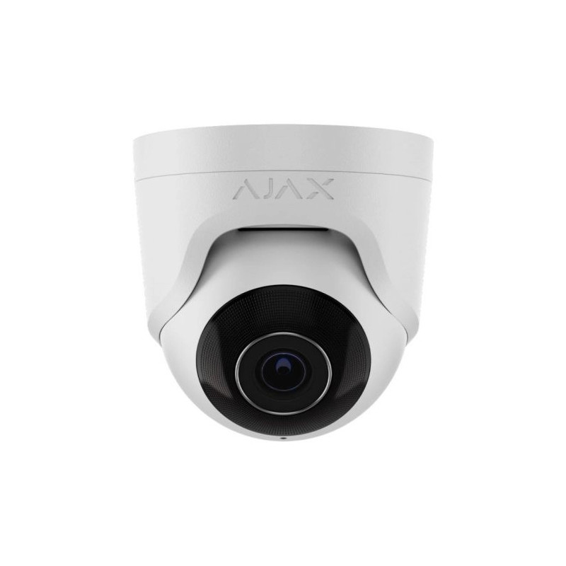 IP-відеокамера Ajax TurretCam (8 Мп/2.8 мм) white, дротова з роздільною здатністю 8 Мп і кутом огляду до 110°