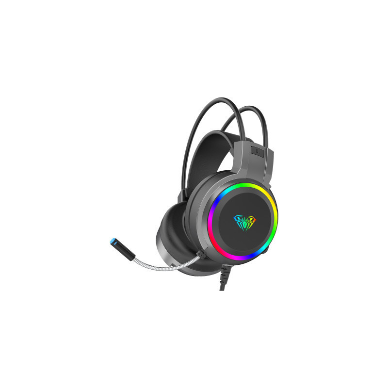 Навушники Aula S608 Wired Gaming Headset 3.5mm*2 + USB Black (6948391235509)