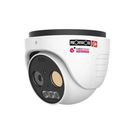 IP-відеокамера 5 Мп Provision-ISR DH-THERMAL-7-V2 теплова (7 мм) + оптична (8 мм) для системи відеонагляду
