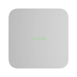 Мережевий відеореєстратор Ajax NVR DC white на 16 каналів з живленням від низьковольтного джерела