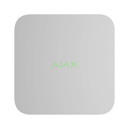 Мережевий відеореєстратор Ajax NVR DC white на 16 каналів з живленням від низьковольтного джерела