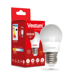 Лампочка Vestum LED G45 4W 3000K 220V E27 (1-VS-1206)