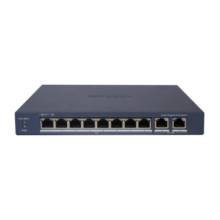 Комутатор мережевий Hikvision DS-3E1510P-EIV2