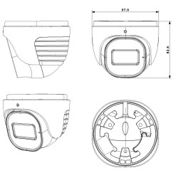 IP-відеокамера 8 Мп Provision-ISR DH-380IPSN-28-G (2.8 мм) для системи відеонагляду