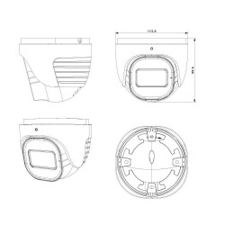 IP-відеокамера 4 Мп Provision-ISR DH-340IPSN-MVF-G (2.8-12 мм) для системи відеонагляду