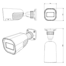 IP-відеокамера 8 Мп Provision-ISR BMH-380IPSN-28 (2.8 мм) для системи відеонагляду