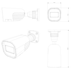 IP-відеокамера 4 Мп Provision-ISR I4-340IPEN-MVF-V5 (2.8-12 мм) з вбудованим мікрофоном і відеоаналітикою для системи відеонагля