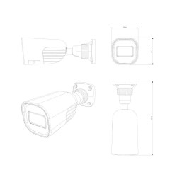 IP-відеокамера 2 Мп Provision-ISR I4-320IPEN-36-V4 (3.6 мм) з вбудованим мікрофоном та відеоаналітикою для системи відеонагляду